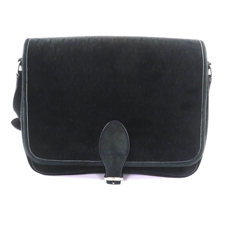 Saint Laurent Paris YSLmonogram Velvet Shoulder Bag Black Silver-hardw