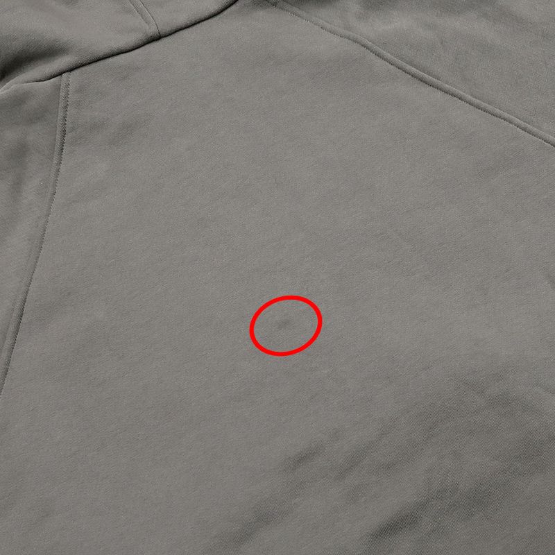 Gucci Half Zip Sweat Parka S Gray 644656 100% Cotton Long Sleeve