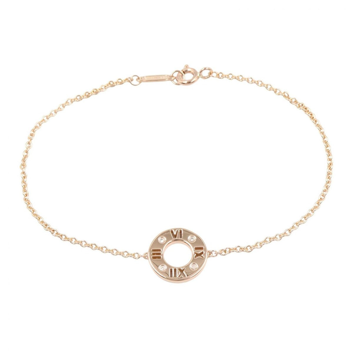 Tiffany & Co Bracelet Atlas Earrings de 18k Pink Gold Diamond