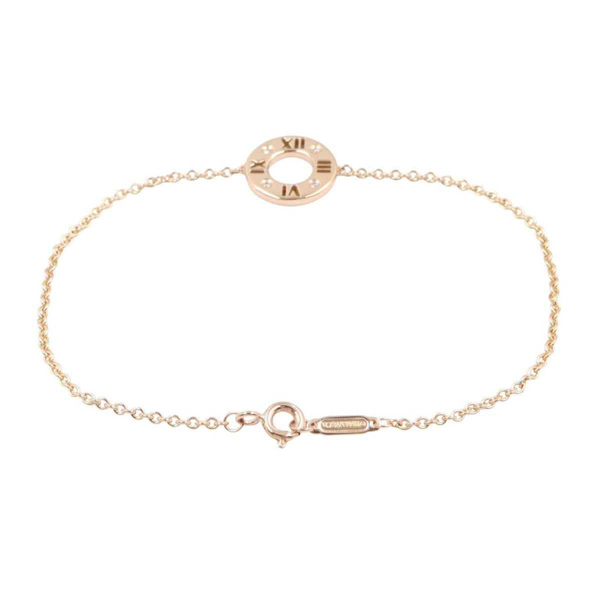 Tiffany & Co Bracelet Atlas Earrings de 18k Pink Gold Diamond — view 2