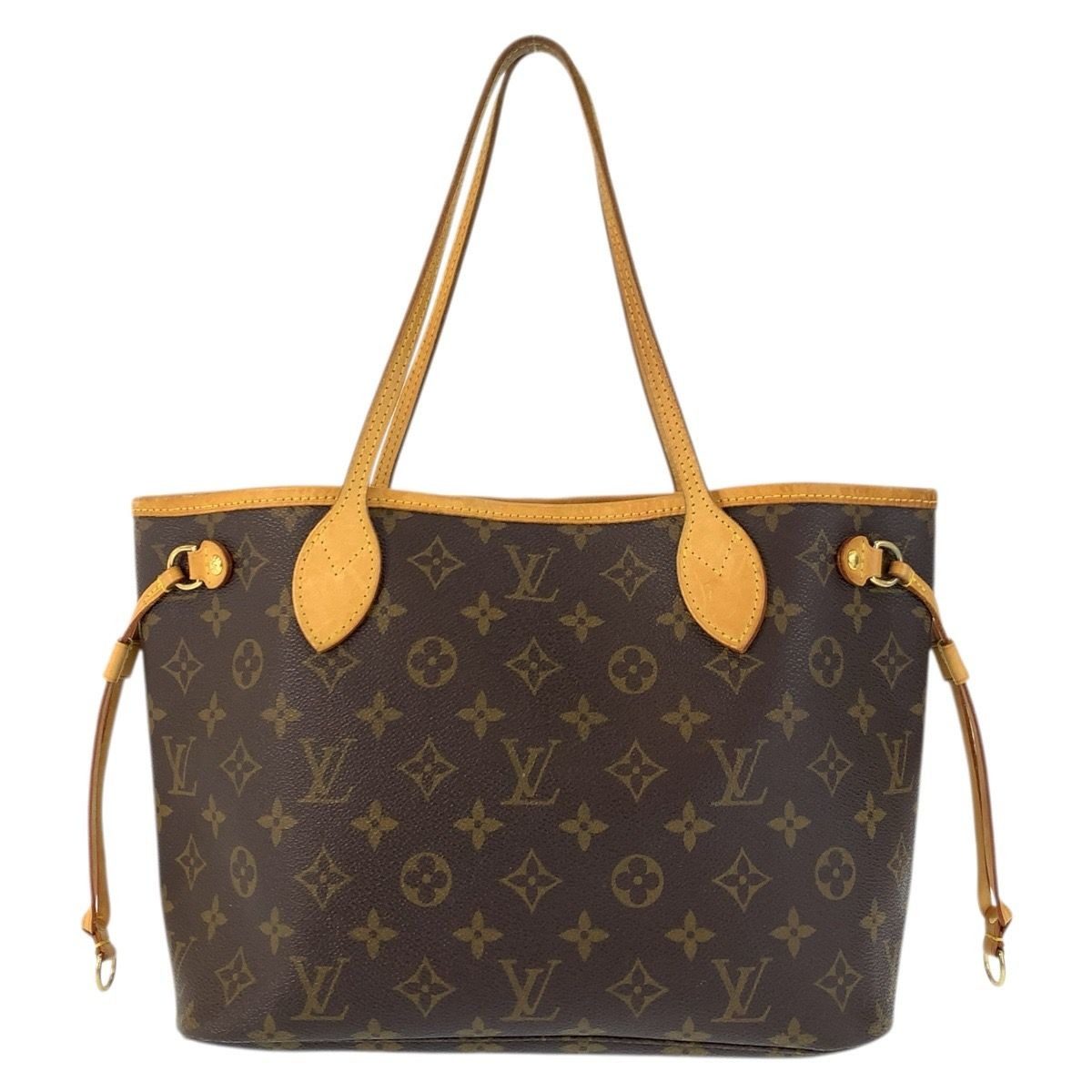 Louis Vuitton Monogram Neverfull PM Brown Gold Tote