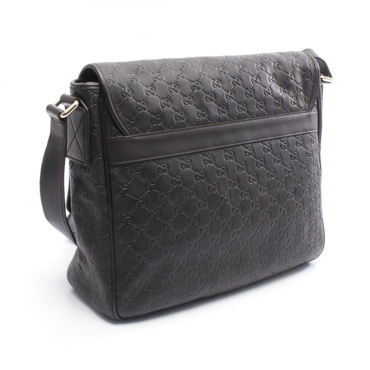 Gucci Shoulder Bag Guccissima Dark Brown Leather — view 2