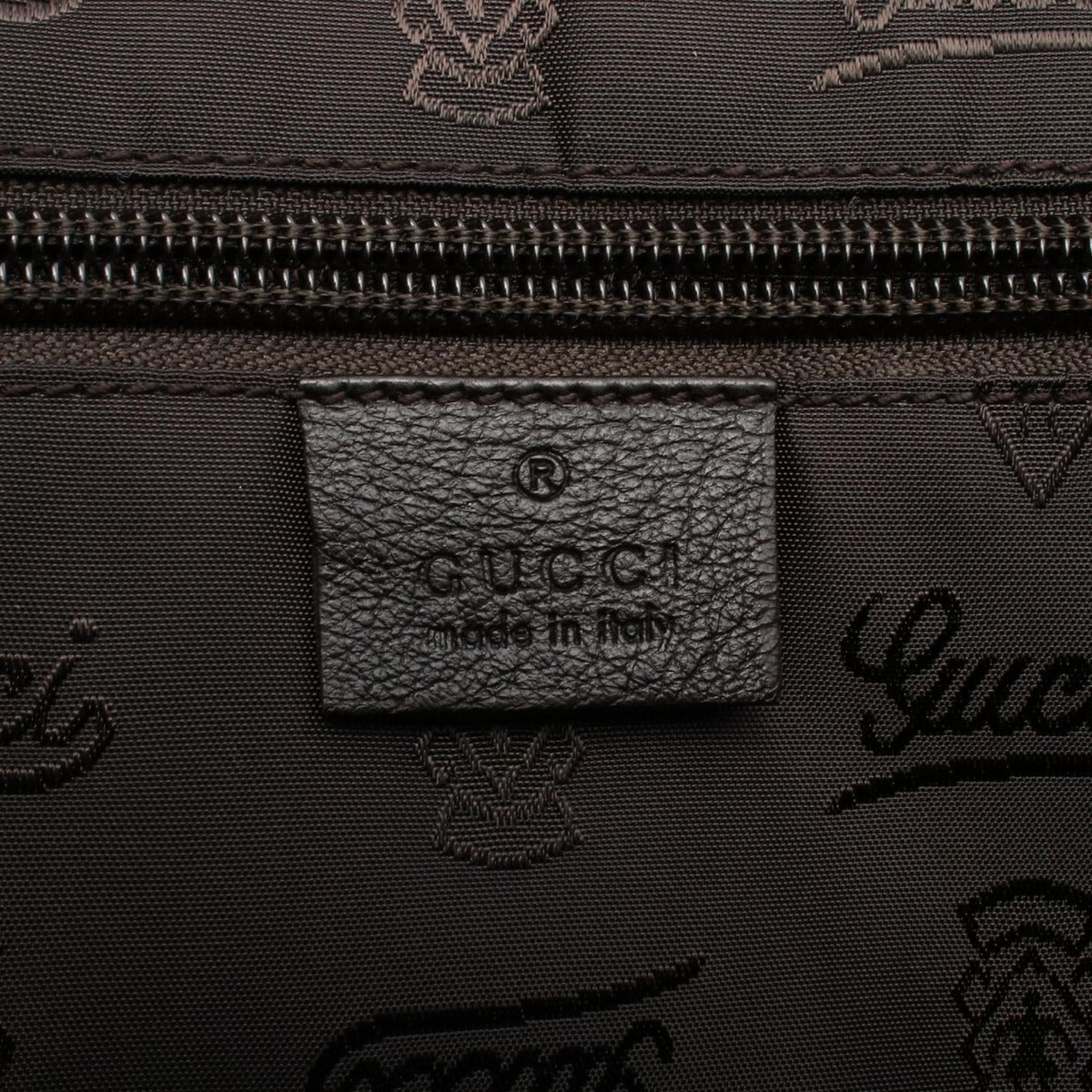 Gucci Shoulder Bag Guccissima Dark Brown Leather — view 4