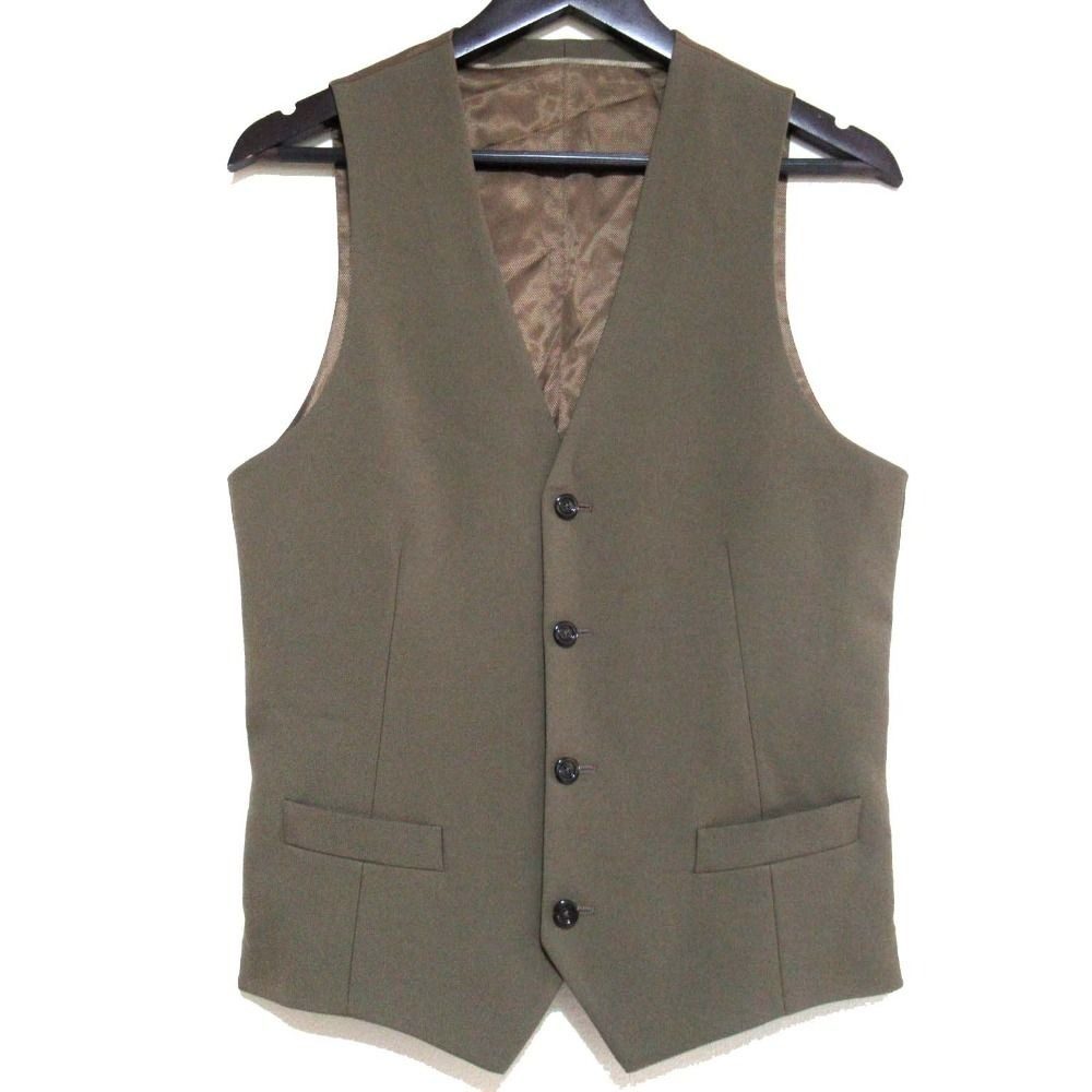 Gucci Solid Gilet Vest Khaki