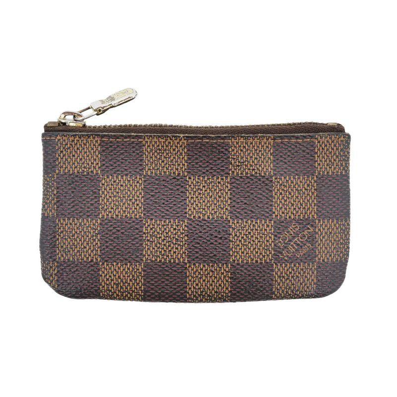 Louis Vuitton Pochette Cles Coin Case Key Ring Damier Brown