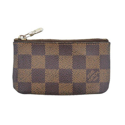 Louis Vuitton Pochette Cles Coin Case Key Ring Damier Brown
