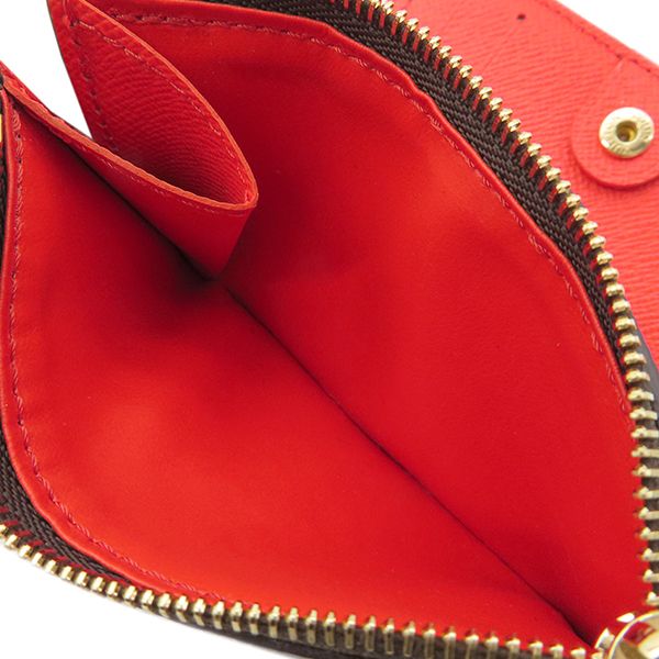 Louis Vuitton Bifold Wallet Portefeuille Lisa Monogram Canvas Tonic Orange Gold