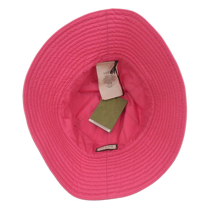Unused With Tags Gucci 2023item 729470 Brella Cloche GG Metal Nylon Bucket Hat