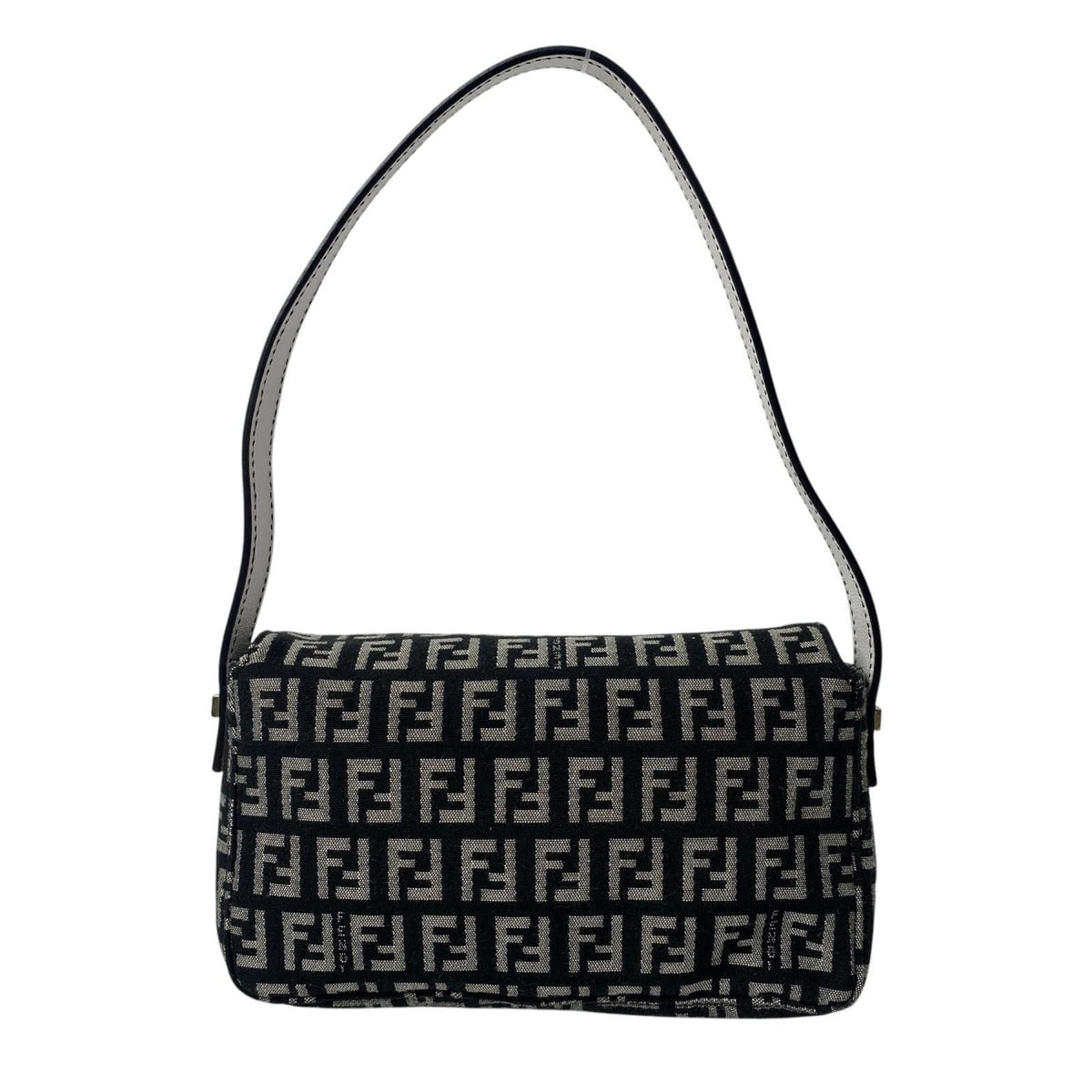 Fendi Zucca Pattern Mini Handbag Canvas Leather — view 2