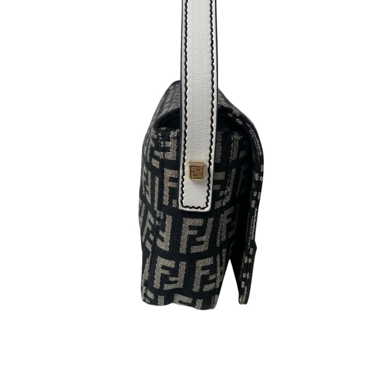 Fendi Zucca Pattern Mini Handbag Canvas Leather — view 4