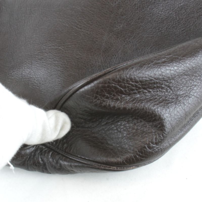 Gucci 203503 486628 Shoulder Bag Leather Brown