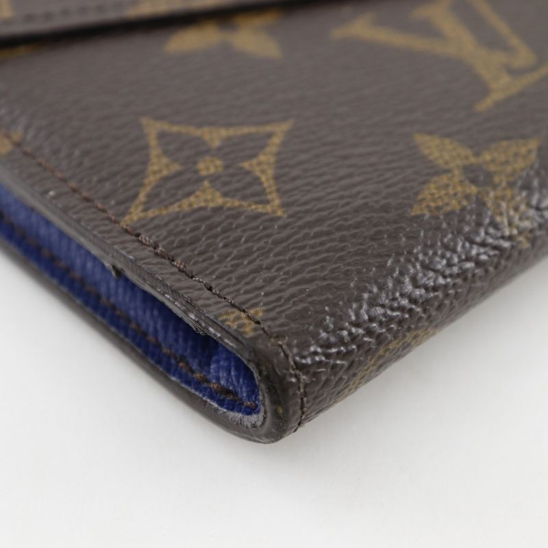 Louis Vuitton Portefeuille Josephine Three-fold M60164 Monogram Canvas Brown