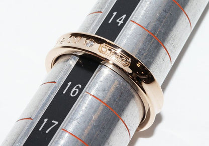 Tiffany & Co Ring 18K Pink Gold Diamond 2P 1837 Narrow Ring