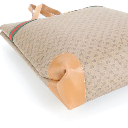 Gucci Micro GG Sherry Line Interlocking G Leather Tote Bag Shoulder Business A4