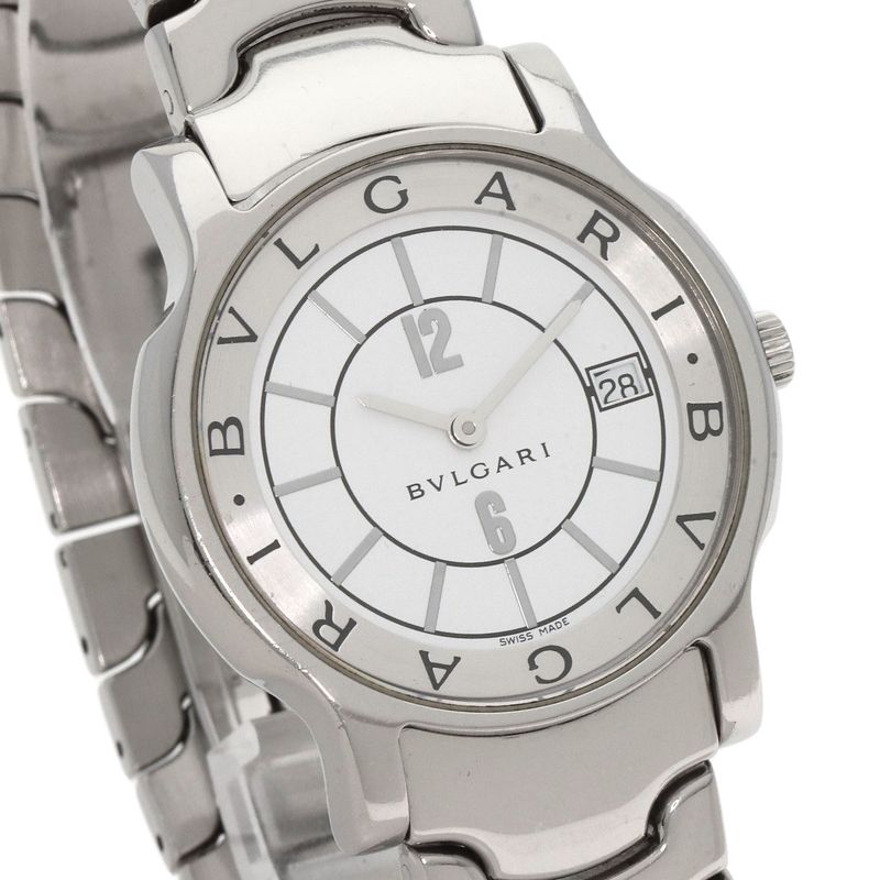 Bvlgari Bulgari St35ss Solo Tempo Watch SS Men's
