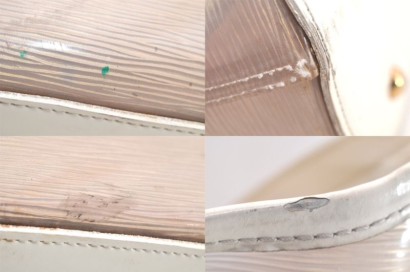 Louis Vuitton Epi Plage Lagoon Bay Tote Bag Clear White M92151 LV 3000n