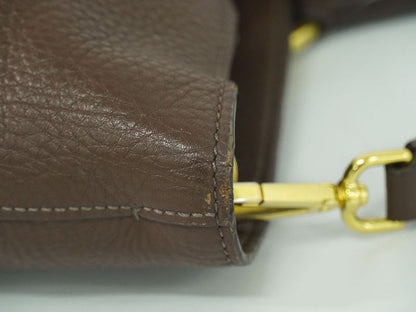 Authentic Prada Leather 2WAY Shoulder Bag Brown Bag Pre-owned [follow-up