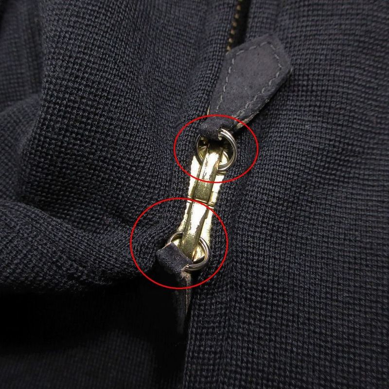 Gucci Tom Ford Period Vintage Gold Button Suede Switching Knit Jacket Outerwear