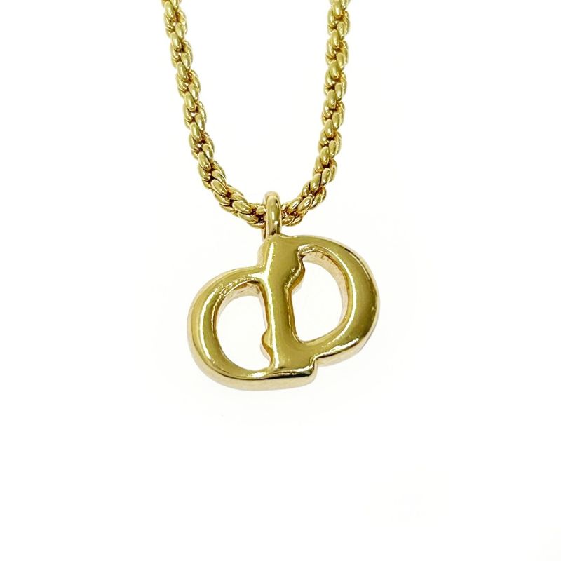 Christian Dior GP CD Logo Necklace Women's Gold 408156 Necklace