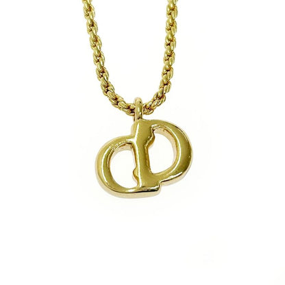 Christian Dior GP CD Logo Necklace Women's Gold 408156 Necklace