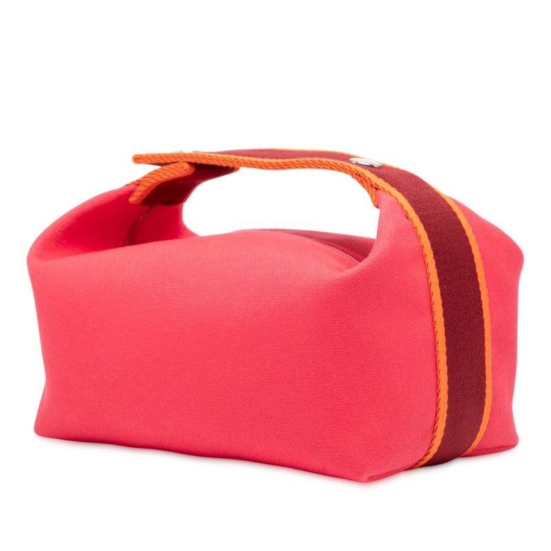 Hermes Brid A Black PM Hibiscus Pinkish Silver Hardware Cotton Women Hermes