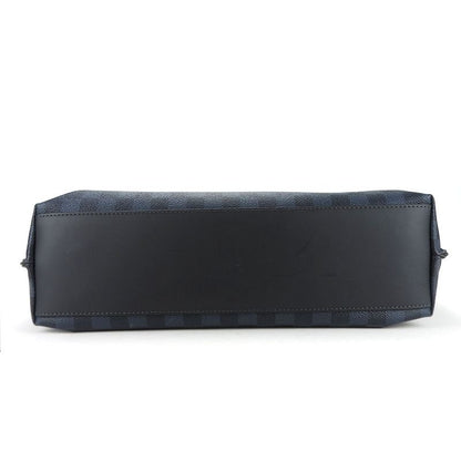 Louis Vuitton Tote Cabas Voyage N41397 Damier Cobalt Canvas Navy Silver