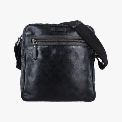 Guccigg Imprime Messenger Black PVC Coated Canvas 201448 I7043190