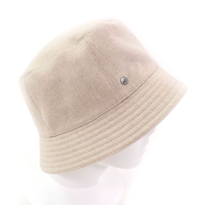 Hermes 2022 H222020n Calvi 100% Cashmere None With Serie Button Bucket Hat