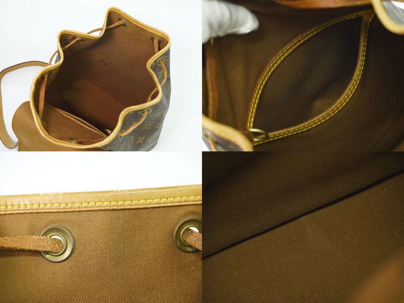 Authentic Louis Vuitton LV Montsouris MM Backpack Sac Backpack Monogram Brown