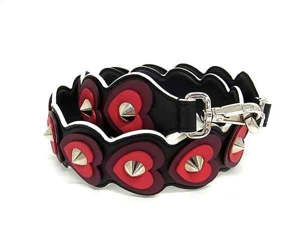 Fendi Strap You Leather Shoulder Strap For Bags Shoulder Women's Red Fe4038