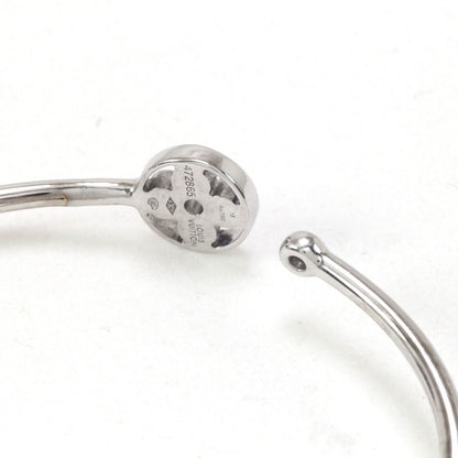 Louis Vuitton Bracelet Twist Blossom White Togo Old X Diamond Size S (15cm