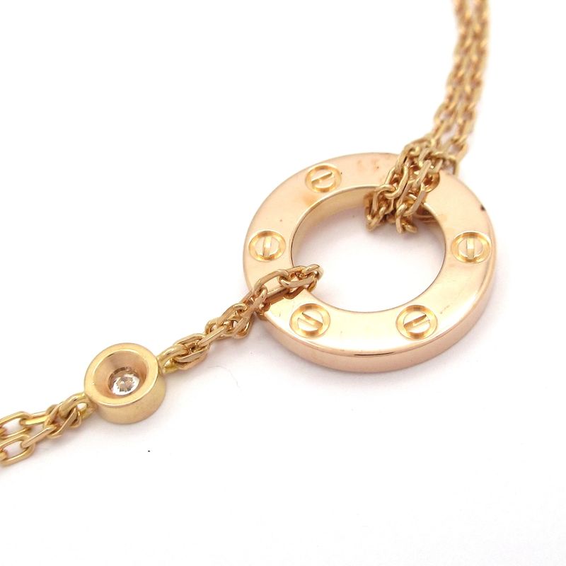 Cartier Bracelet Love Circle B6036700 18K Pink Gold X Diamonds X Pink 1P