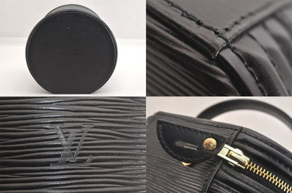 Louis Vuitton Epi Cannes Cosmetic Handbag Wallet Black M48032 LV 2742n
