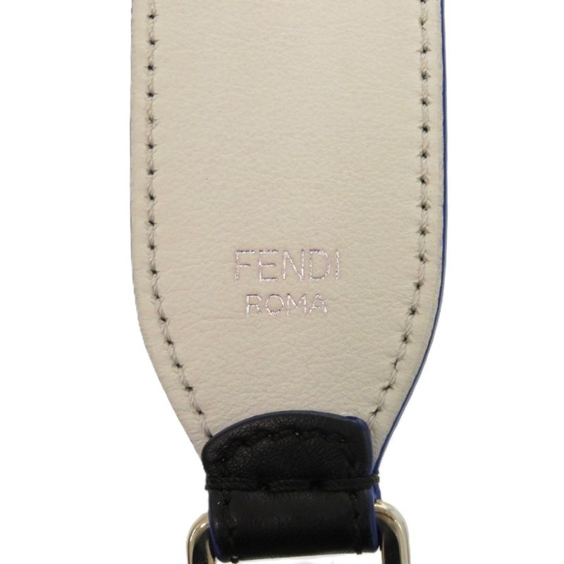 Fendi Carlito Karl Lagerfeld 7c0258 Leather Black 0790 Black Shoulder Strap