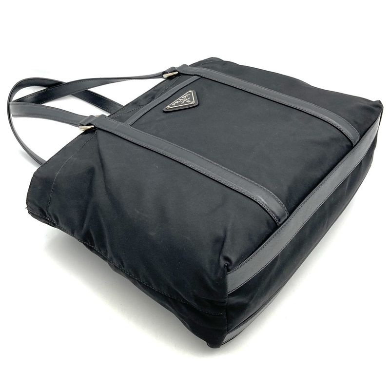 Prada Handbag Tote Bag Black Nylon Women Men Fashion  Gift