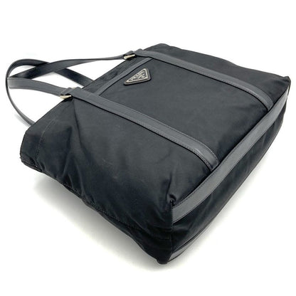 Prada Handbag Tote Bag Black Nylon Women Men Fashion  Gift