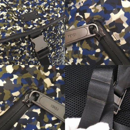 Fendi Camouflage 7vz011 Nylon Backpack Daypack 1372 Fendi Men's