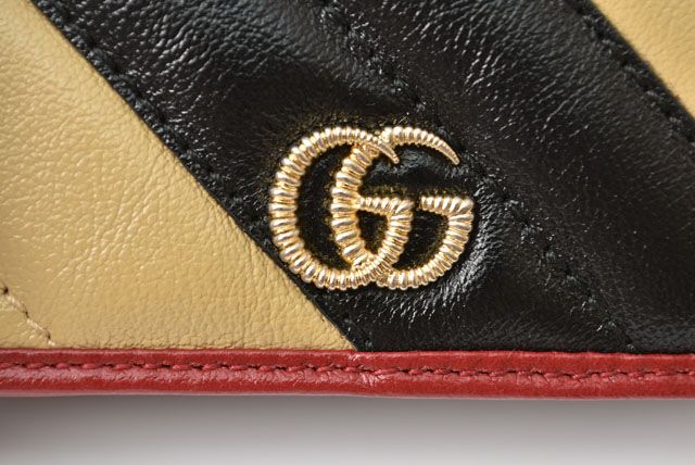 Unused Gucci Mini Wallet Fold Wallet GG Marmont 573811 0olox 9689
