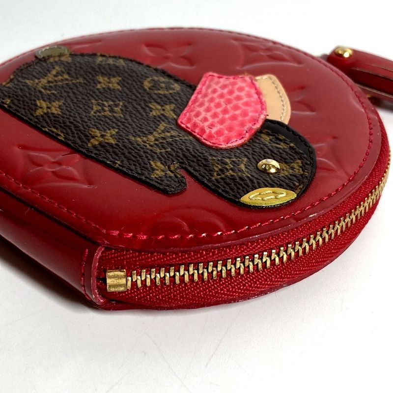 Louis Vuitton Coin Case Porte Monet Lapin Rabbit Animal M91389 Monogram Vernis