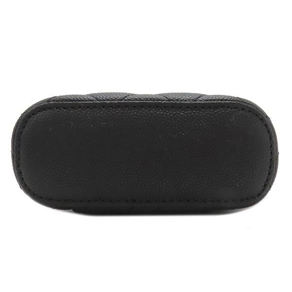 Chanel Shoulder Bag Matelasse Small Vanity Bag Caviar Skin Black Gold Hardware