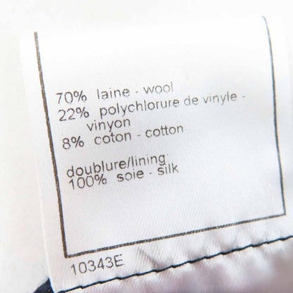 CHANEL 00A P16208 Wool PVC Sequined Tweed Setup With Coco Mark On Left Cuff