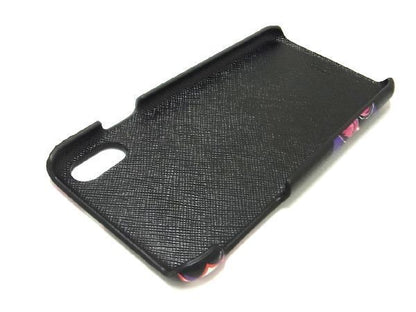 Prada Frankenstein Saffiano Leather Iphonexsmax Leather Phone Case Black