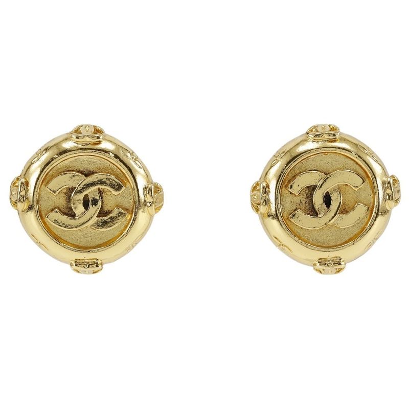 Chanel Gold Plated Ladies 20.3g Earrings