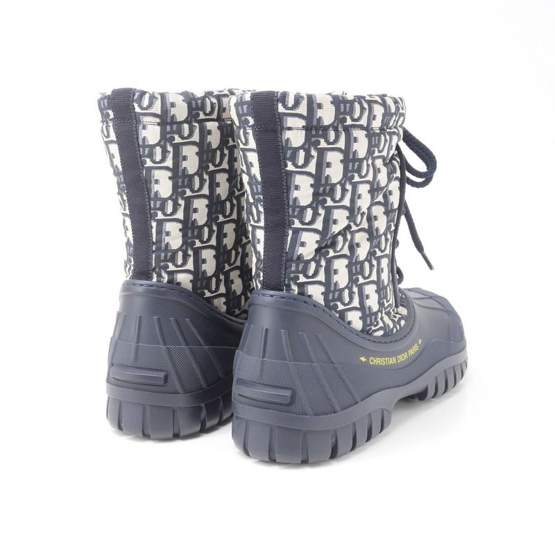 Christian DIOR D-venture Boots Size 36 1 2D Oblique Short Boots Snow Boots