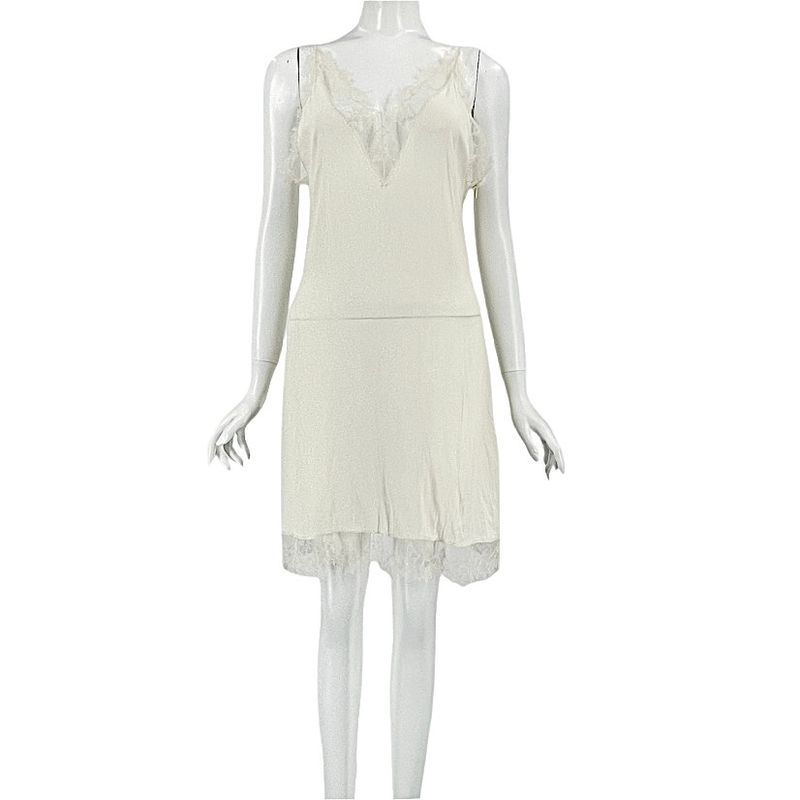 Gucci Dress GG Button '18 Tweed 40 Women's White Floral Lace Fabric L