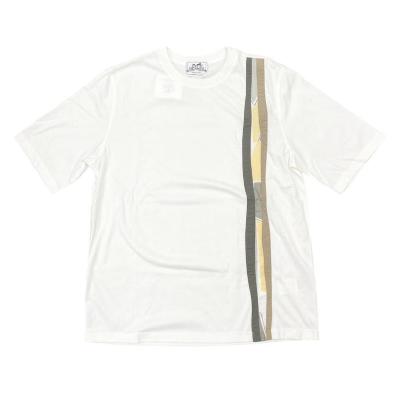 Hermes Short Sleeve T-Shirt Onde Corollet H457920ha90la Size S Blanc White
