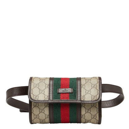 Gucci Sherry Line GG Supreme Body Bag Waist Bag 152597 Beige Multicolor PVC