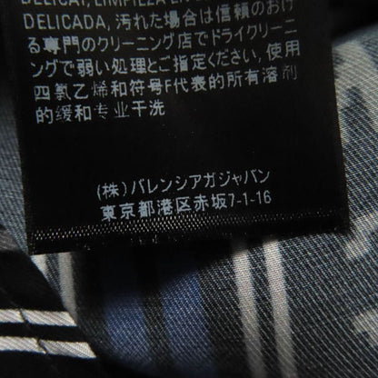 Balenciaga 20SS 658956 Striped Logo With Logo Button Oversized Long Sleeve