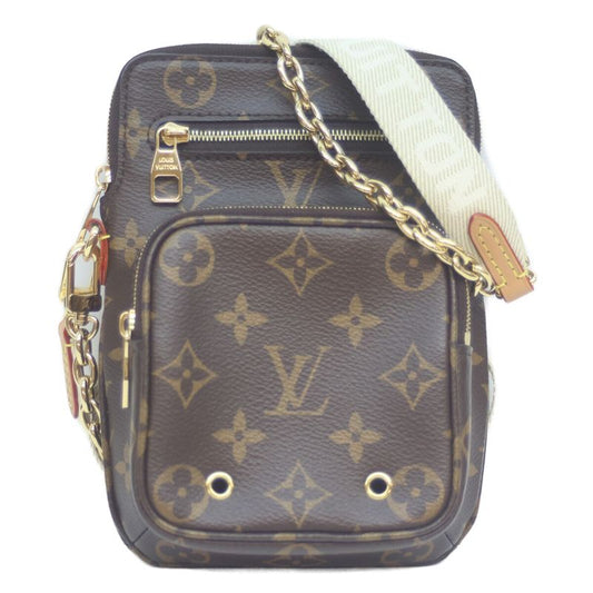 Louis Vuitton M80746 Monogram Utility Crossbody Body Bag Brown Ladies Men Unisex