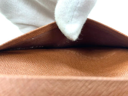 Louis Vuitton Monogram Porte Monet Vieux Trésor M61730 Foldable Wallet L-shaped